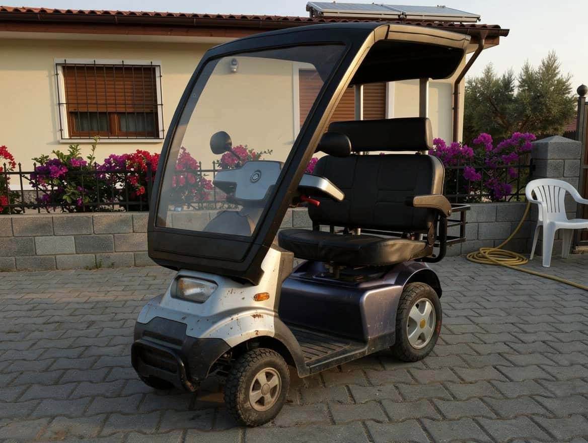 קלנועית יד שנייה עם 4 גלגלים