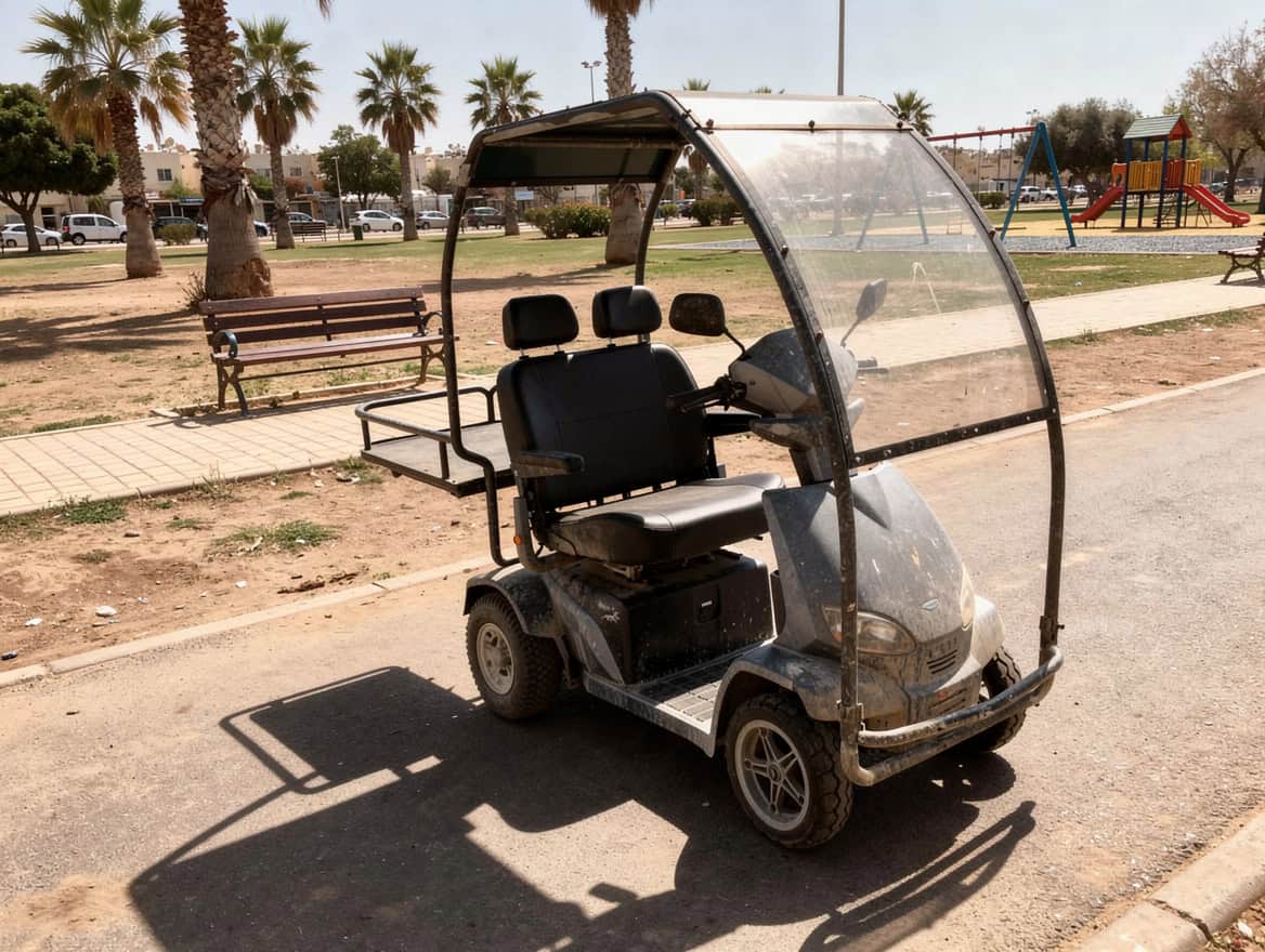 קלנועית זוגית עם גגון