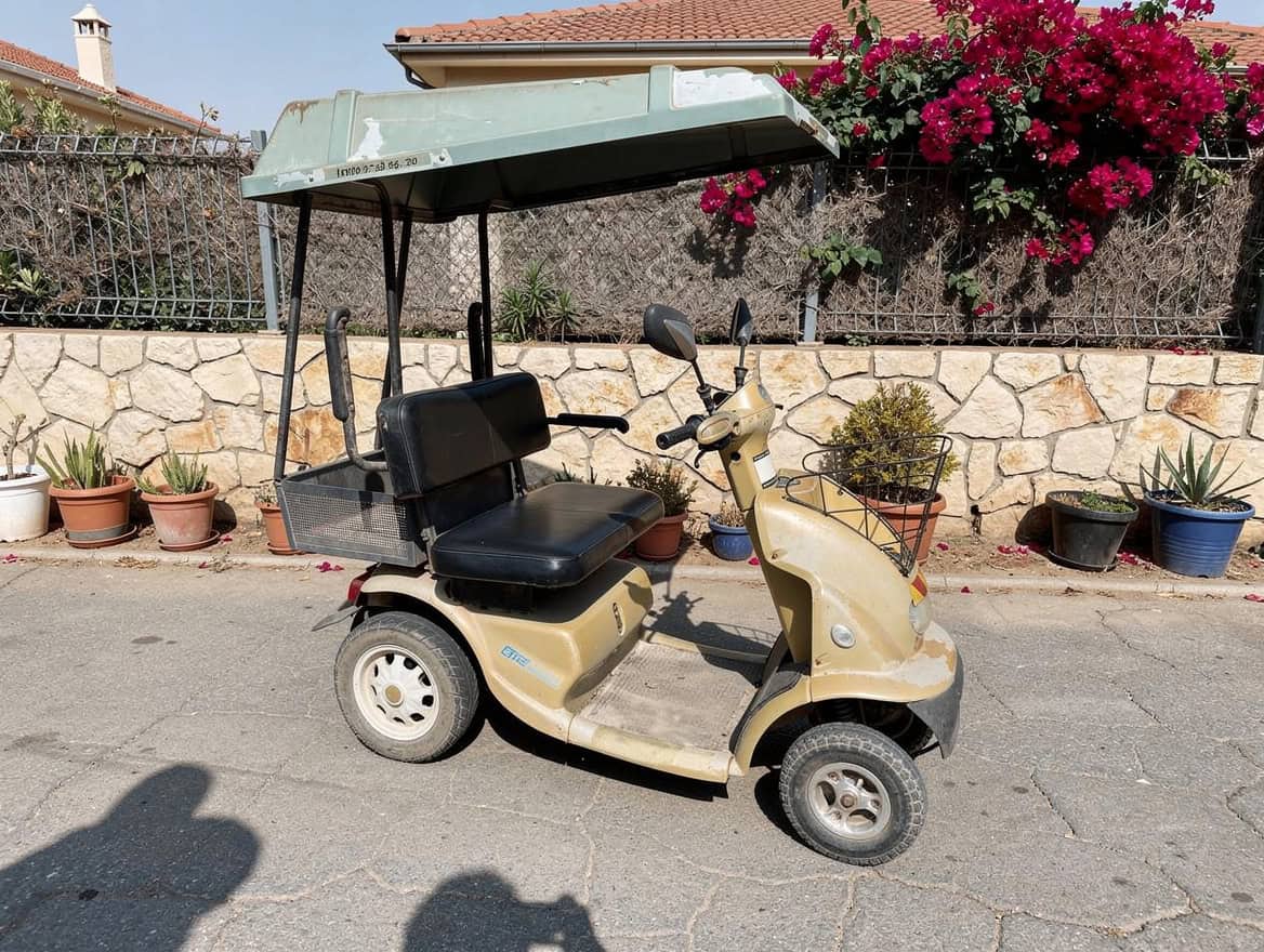 קלנועית למכירה מהירה עם גגון