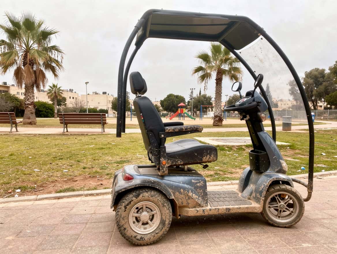 קלנועית יד שנייה עם גגון